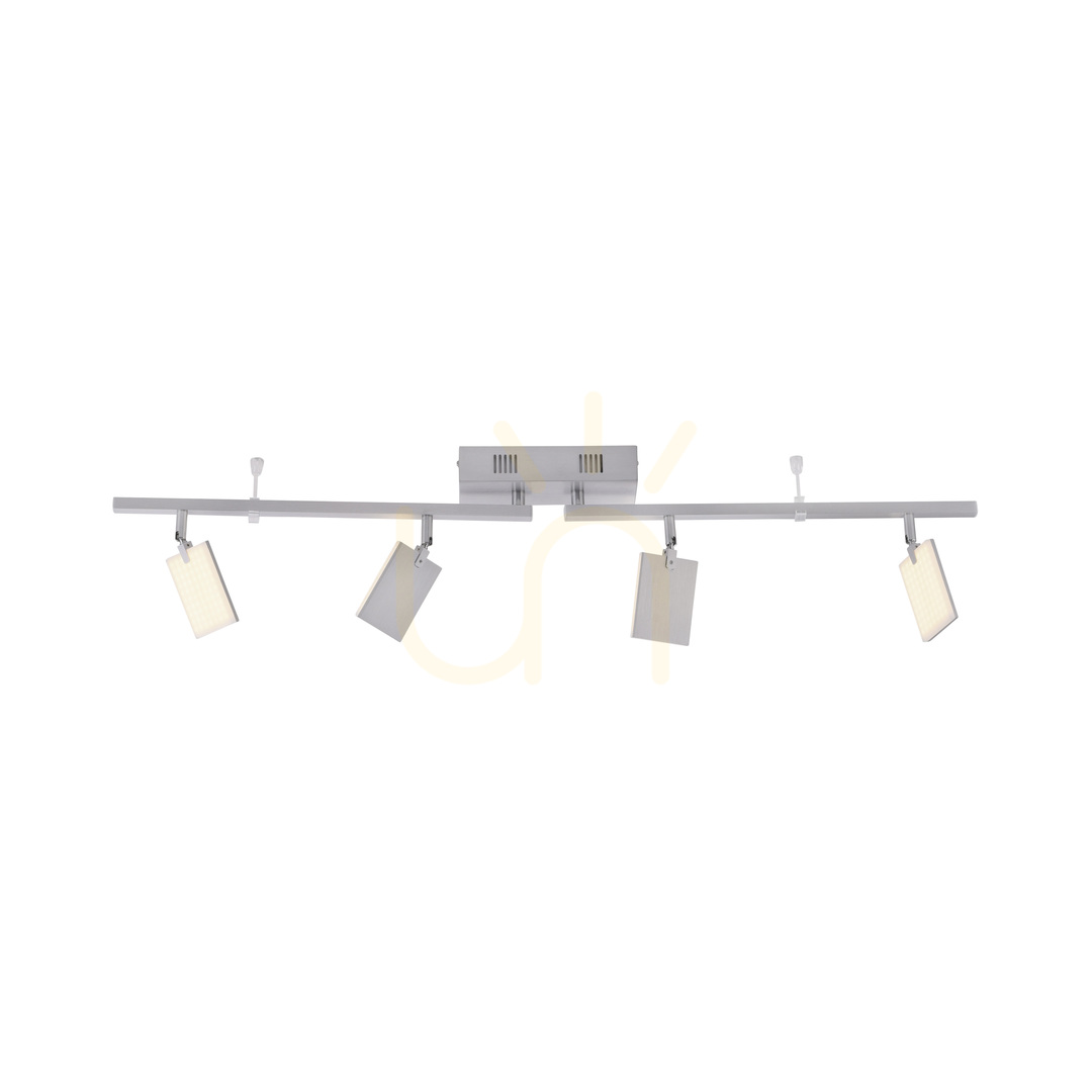 vyhliadka PURE-MIRA 6356-95 Strieborné stropné svietidlo so 4 LED diódami PURE-MIRA 6356-95 Strieborné stropné svietidlo so 4 LED diódami