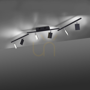 PURE-MIRA 6358-18 Čierne stropné svietidlo s 6 LED diódami small 10