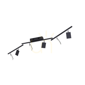 PURE-MIRA 6358-18 Čierne stropné svietidlo s 6 LED diódami small 6