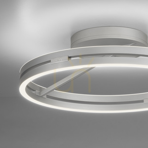 PURE LOOP 6552-95 Strieborné stropné svietidlo, 2xLED small 15