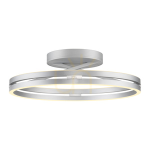 PURE LOOP 6552-95 Strieborné stropné svietidlo, 2xLED small 17