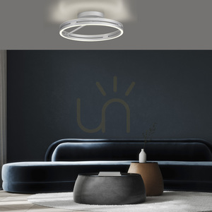 PURE LOOP 6552-95 Strieborné stropné svietidlo, 2xLED small 2