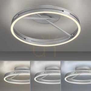 PURE LOOP 6552-95 Strieborné stropné svietidlo, 2xLED small 5
