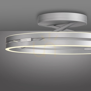 PURE LOOP 6552-95 Strieborné stropné svietidlo, 2xLED small 9