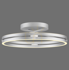 PURE LOOP 6552-95 Strieborné stropné svietidlo, 2xLED small 0