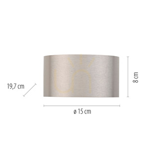 PURE CLIPSE 8561-95 Strieborná nástenná svietidlo s 2 LED diódami small 8