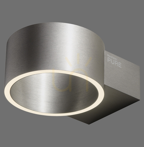 Skontrolujte PURE CLIPSE 8561-95 Strieborná nástenná svietidlo s 2 LED diódami
