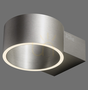 PURE CLIPSE 8561-95 Strieborná nástenná svietidlo s 2 LED diódami small 0