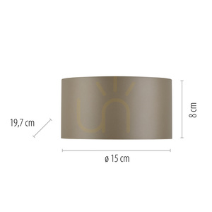 PURE CLIPSE 8561-97 Hnedá nástenná svietidlo s 2 LED diódami small 8