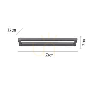 PURO 9113-15 Šedá nástenná svietidlo, 1xLED small 8