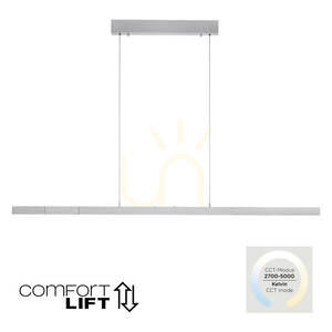 ADRIANA COMFORT LIFT 2598-95 Strieborné závesné svietidlo s 1xLED small 1