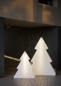 PINUS 100 COLD 3137 Biela 1xLED záhradná lampa small 2
