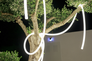 NEO 3117 Biela záhradná lampa s 1 LED small 2