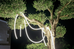 NEO 3117 Biela záhradná lampa s 1 LED small 3