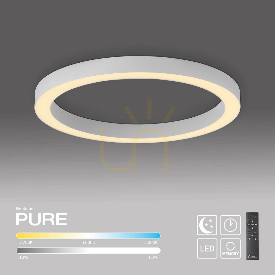 vyhliadka Stropné svietidlo PURE LINES ROUND 6309-16, biele, 1xLED Stropné svietidlo PURE LINES ROUND 6309-16, biele, 1xLED