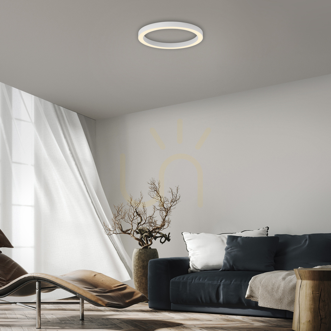 Šou Stropné svietidlo PURE LINES ROUND 6309-16, biele, 1xLED Stropné svietidlo PURE LINES ROUND 6309-16, biele, 1xLED