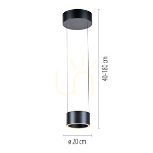 PURE CLIPSE 2471-15 Šedé závesné svietidlo s 2 LED žiarovkami small 8