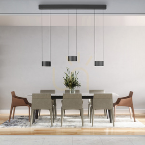 PURE CLIPSE 2473-15 Šedé závesné svietidlo s 6 LED diódami small 4