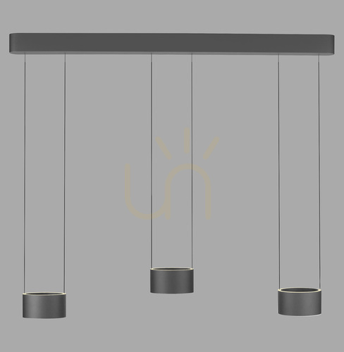 Skontrolujte PURE CLIPSE 2473-15 Šedé závesné svietidlo s 6 LED diódami