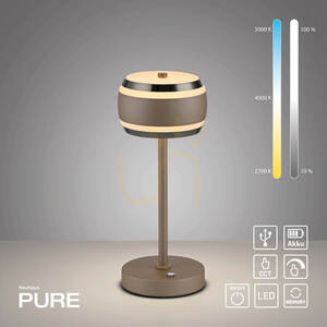 Stolná lampa PURE FALLING RINGS 4503-97, hnedá, 1xLED 1 Stolná lampa PURE FALLING RINGS 4503-97, hnedá, 1xLED small 1