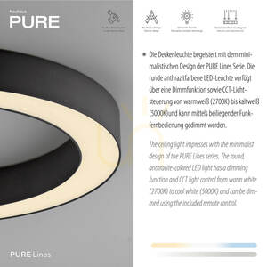 Stropné svietidlo PURE LINES ROUND 6310-13, antracitová farba, 1xLED 3 Stropné svietidlo PURE LINES ROUND 6310-13, antracitová farba, 1xLED small 3