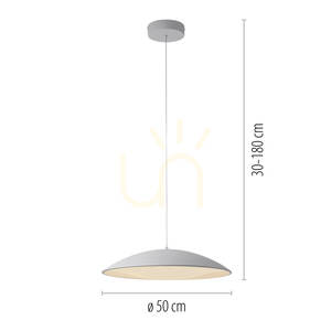 LENTE14607-16 Biela závesná lampa s 1 LED žiarovkou small 7