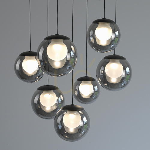 Skontrolujte PURE POPUP 2587-15 Šedé závesné svietidlo s 7 LED diódami
