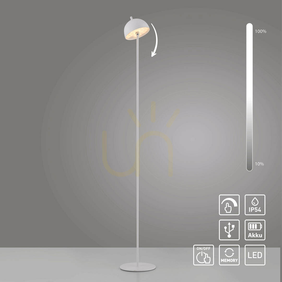 vyhliadka BELLIS 19245-16 Stojaca lampa, biela, 1xLED BELLIS 19245-16 Stojaca lampa, biela, 1xLED