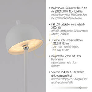 BELLIS 19245-16 Stojaca lampa, biela, 1xLED 5 BELLIS 19245-16 Stojaca lampa, biela, 1xLED small 5
