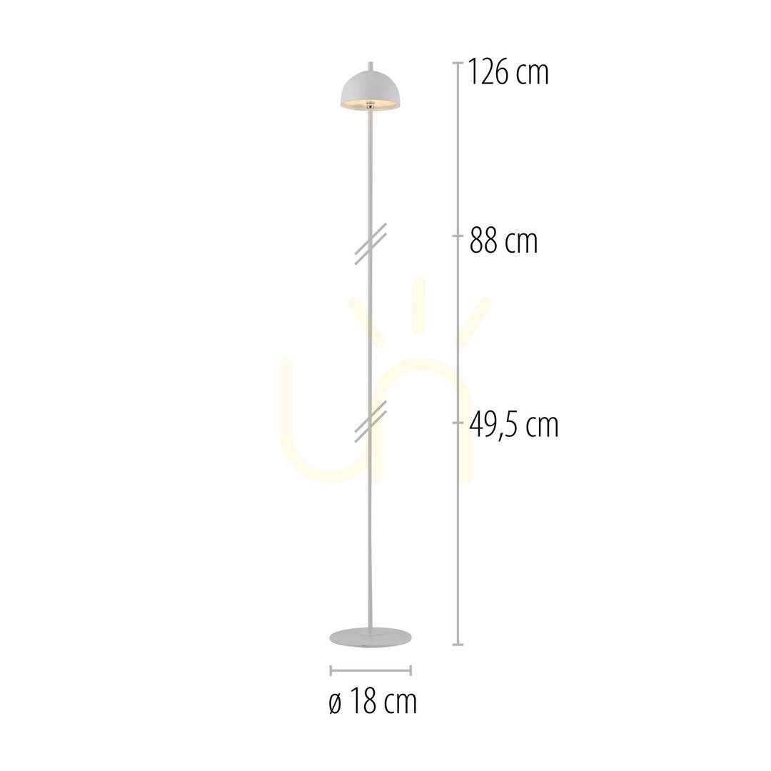Šou BELLIS 19245-16 Stojaca lampa, biela, 1xLED BELLIS 19245-16 Stojaca lampa, biela, 1xLED
