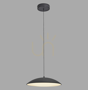 LENTE14606-18 Čierne závesné svietidlo s 1 LED žiarovkou small 0