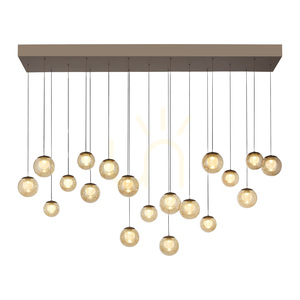 PURE POPUP 2589-97 Hnedé závesné svietidlo s 19 LED diódami small 2