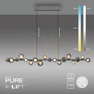 PURE E-POPUP 2558-15 Šedé závesné svietidlo s 18 LED diódami 1 PURE E-POPUP 2558-15 Šedé závesné svietidlo s 18 LED diódami small 1