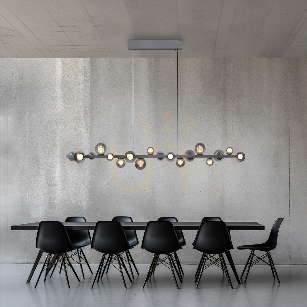 Displej PURE E-POPUP 2558-15 Šedé závesné svietidlo s 18 LED diódami PURE E-POPUP 2558-15 Šedé závesné svietidlo s 18 LED diódami