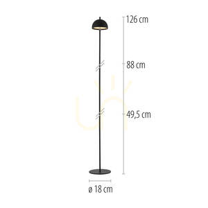 BELLIS 19245-18 Stojaca lampa, čierna, 1xLED small 9