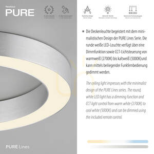 Stropné svietidlo PURE LINES ROUND 6310-95, strieborné, 1xLED 4 Stropné svietidlo PURE LINES ROUND 6310-95, strieborné, 1xLED small 4