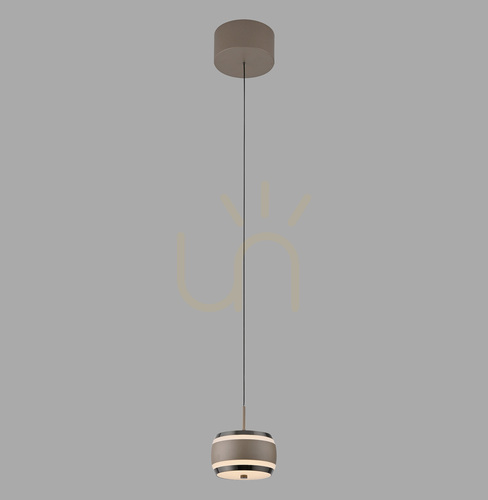 Skontrolujte PURE FALLING RINGS 2503-97 Hnedé závesné svietidlo s 1xLED