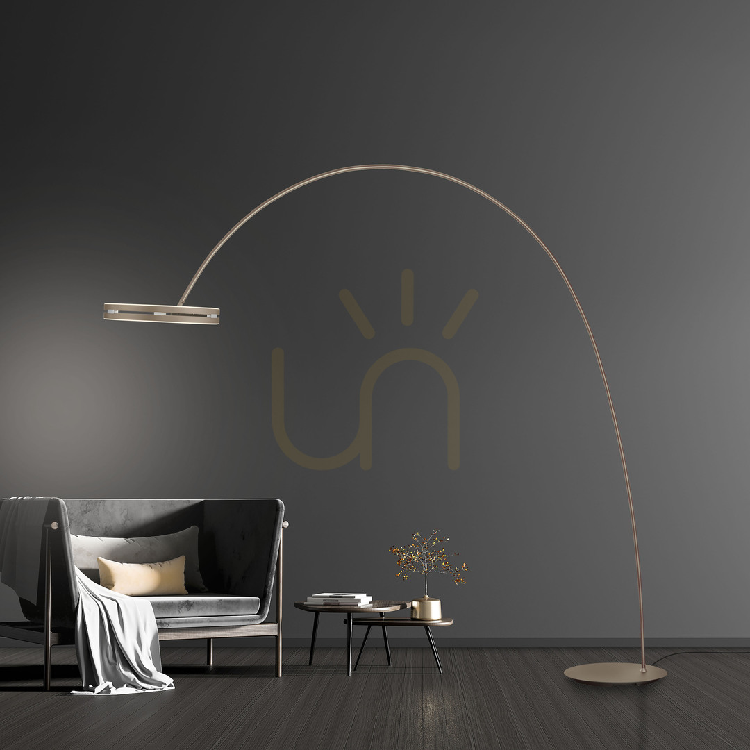 Displej Stojaca lampa PURE LOOP-BOW 561-97, hnedá, 2xLED Stojaca lampa PURE LOOP-BOW 561-97, hnedá, 2xLED
