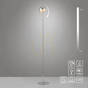 BELLIS 19245-17 Chrómová stojaca lampa, 1xLED small 3
