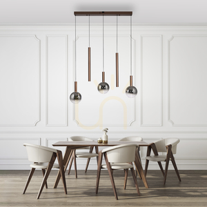 BOWL 2286-23 Hnedé závesné svietidlo s 5 LED diódami 4 BOWL 2286-23 Hnedé závesné svietidlo s 5 LED diódami small 4