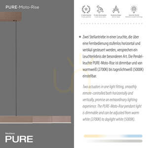 PURE MOTO-RISE 2545-34 Hnedé závesné svietidlo s 3 LED diódami 8 PURE MOTO-RISE 2545-34 Hnedé závesné svietidlo s 3 LED diódami small 8