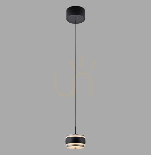 Skontrolujte PURE FALLING RINGS 2503-18 Čierne závesné svietidlo s 1xLED