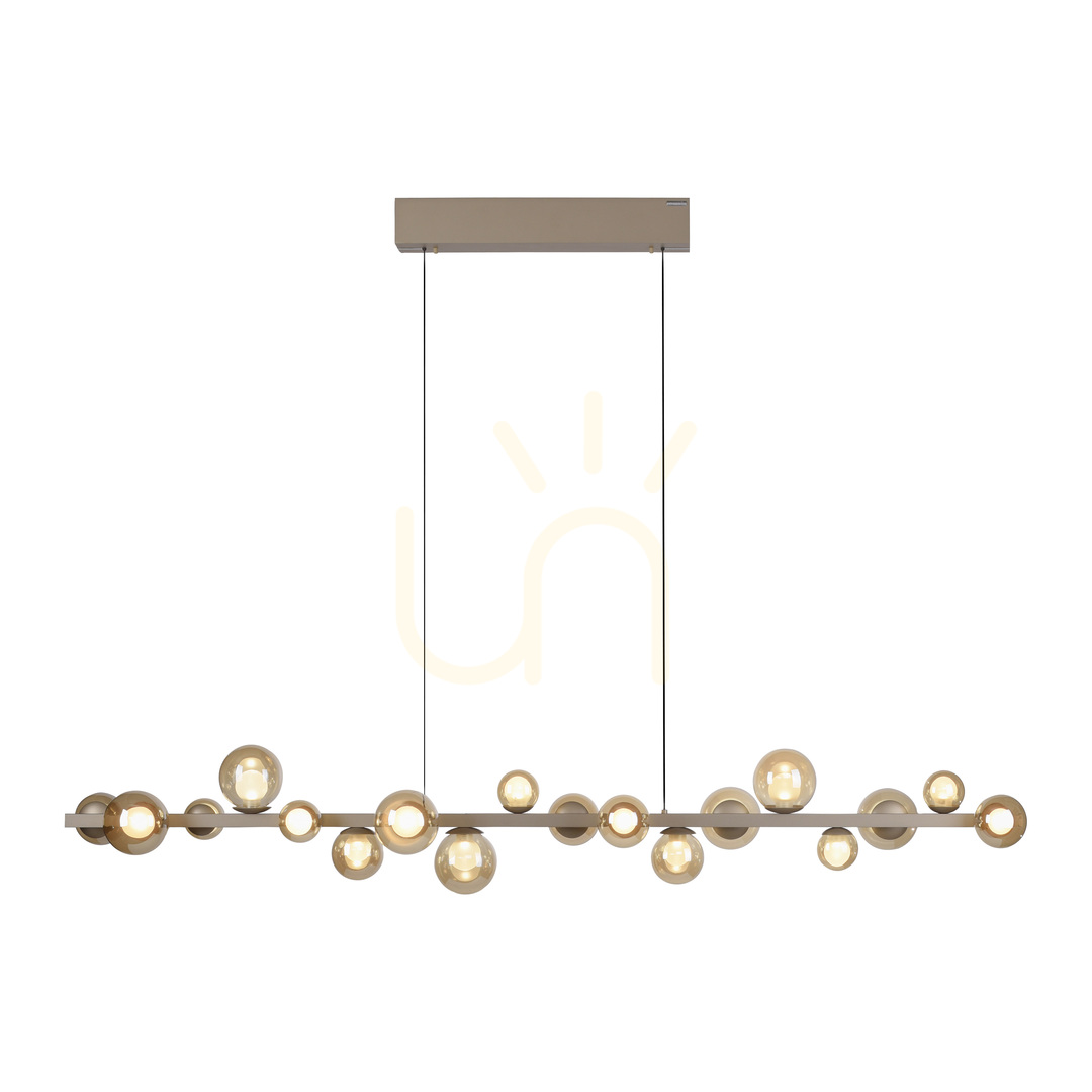 Náhľad PURE E-POPUP 2558-97 Hnedé závesné svietidlo s 18 LED diódami PURE E-POPUP 2558-97 Hnedé závesné svietidlo s 18 LED diódami
