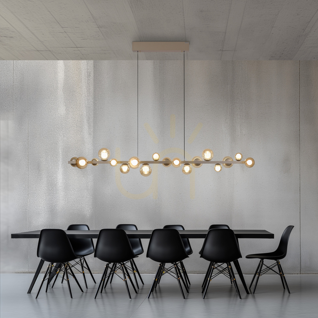 Displej PURE E-POPUP 2558-97 Hnedé závesné svietidlo s 18 LED diódami PURE E-POPUP 2558-97 Hnedé závesné svietidlo s 18 LED diódami