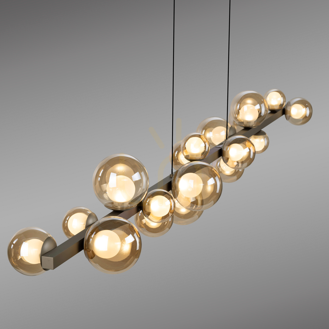vyhliadka PURE E-POPUP 2558-97 Hnedé závesné svietidlo s 18 LED diódami PURE E-POPUP 2558-97 Hnedé závesné svietidlo s 18 LED diódami