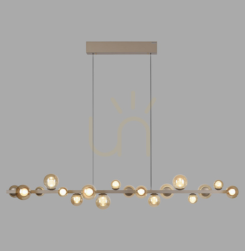Skontrolujte PURE E-POPUP 2558-97 Hnedé závesné svietidlo s 18 LED diódami