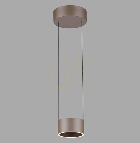 Skontrolujte PURE CLIPSE 2471-97 Hnedé závesné svietidlo s 2 LED žiarovkami