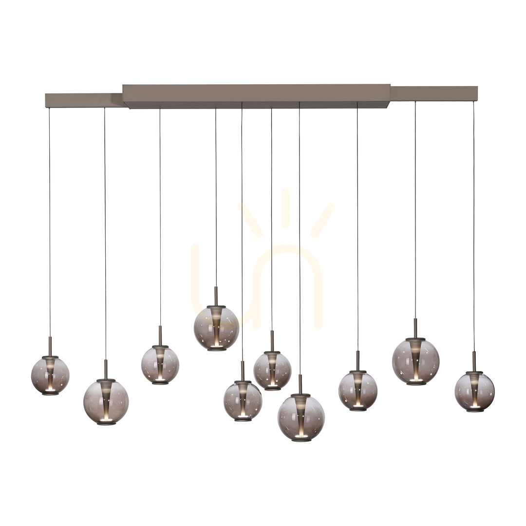 vyhliadka PURE E-INFINITY 2221-97 Hnedé závesné svietidlo s 10 LED diódami PURE E-INFINITY 2221-97 Hnedé závesné svietidlo s 10 LED diódami
