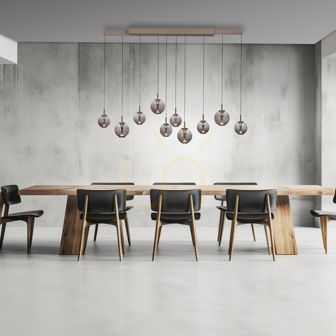Šou PURE E-INFINITY 2221-97 Hnedé závesné svietidlo s 10 LED diódami PURE E-INFINITY 2221-97 Hnedé závesné svietidlo s 10 LED diódami