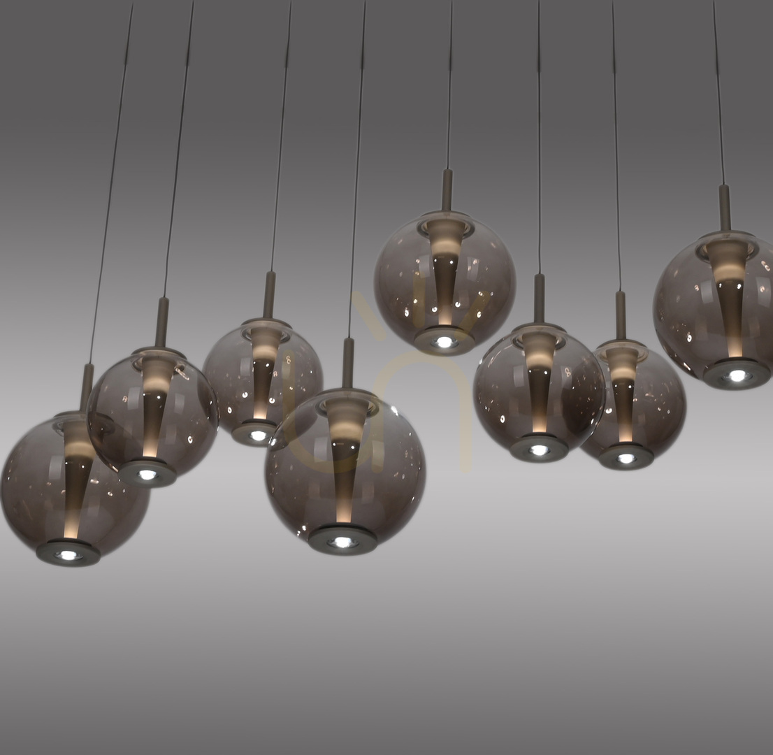 Náhľad PURE E-INFINITY 2221-97 Hnedé závesné svietidlo s 10 LED diódami PURE E-INFINITY 2221-97 Hnedé závesné svietidlo s 10 LED diódami